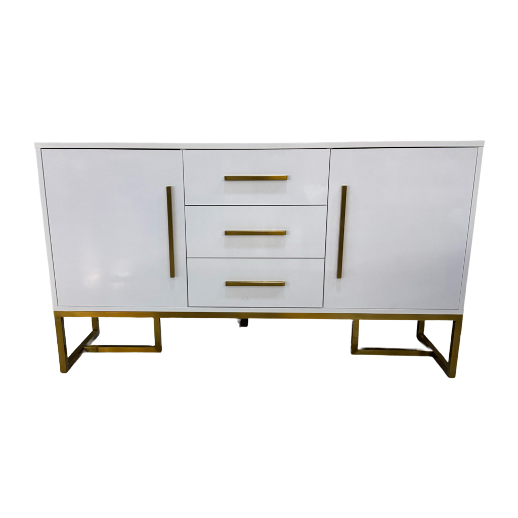 80858 - Modern White Sideboard 59x16x34