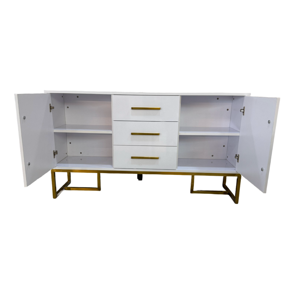 80858 - Modern White Sideboard 59x16x34