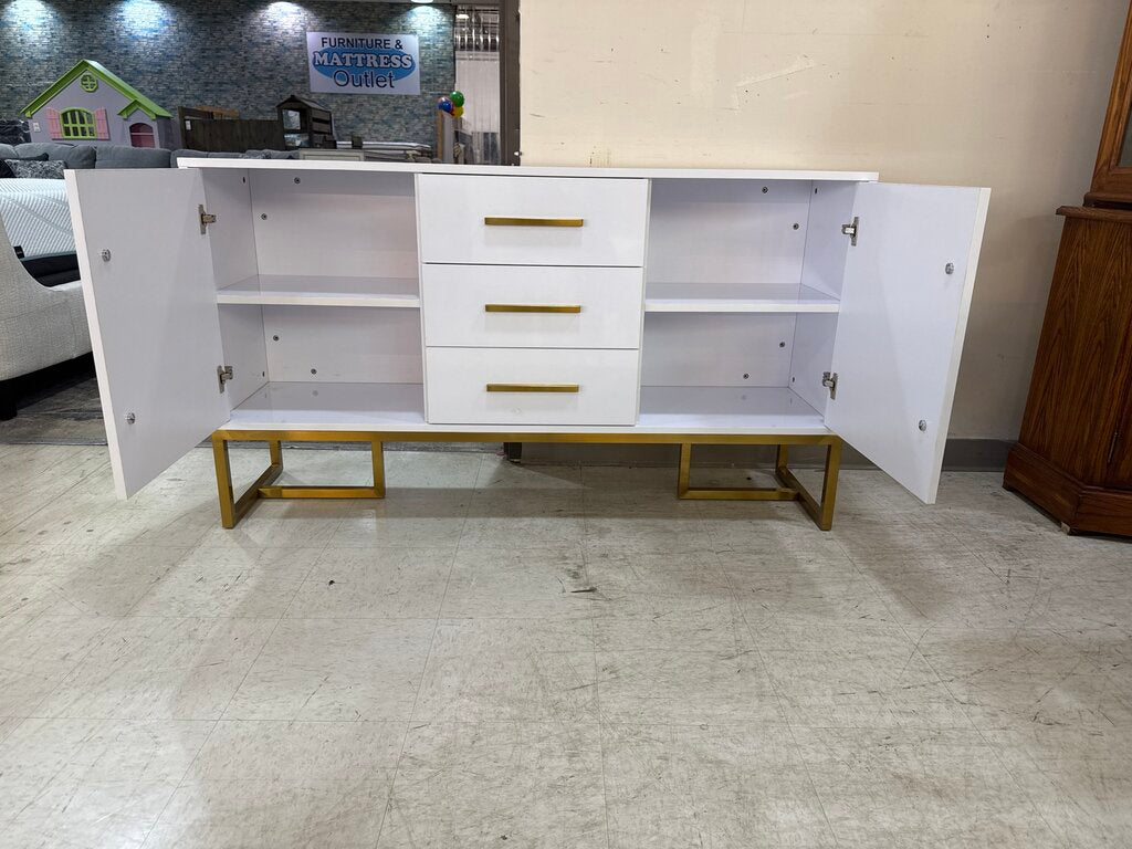 80858 - Modern White Sideboard 59x16x34