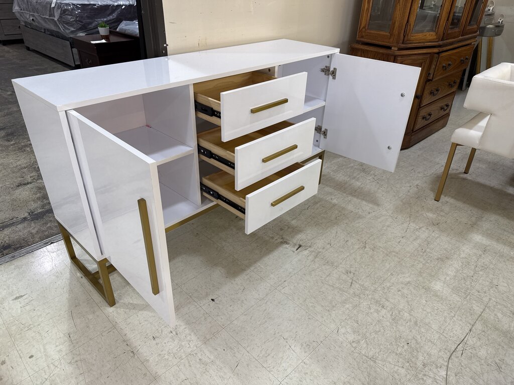 80858 - Modern White Sideboard 59x16x34