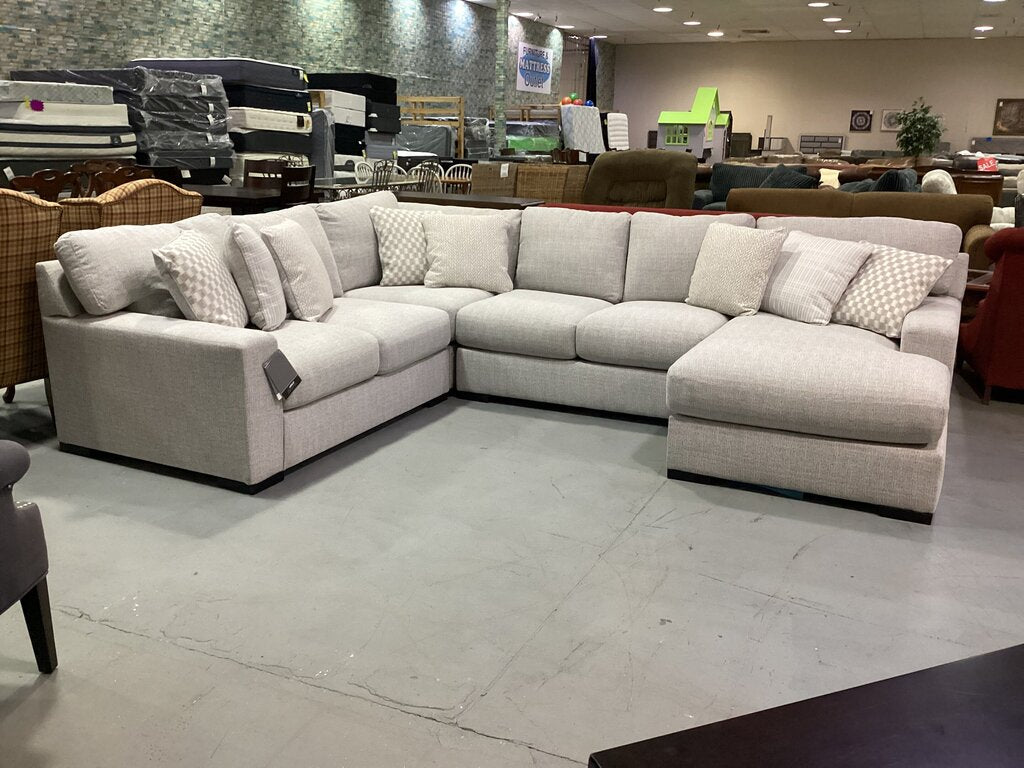 80881 - Ashley Larce Stone 4pc Sectional 129x102x38