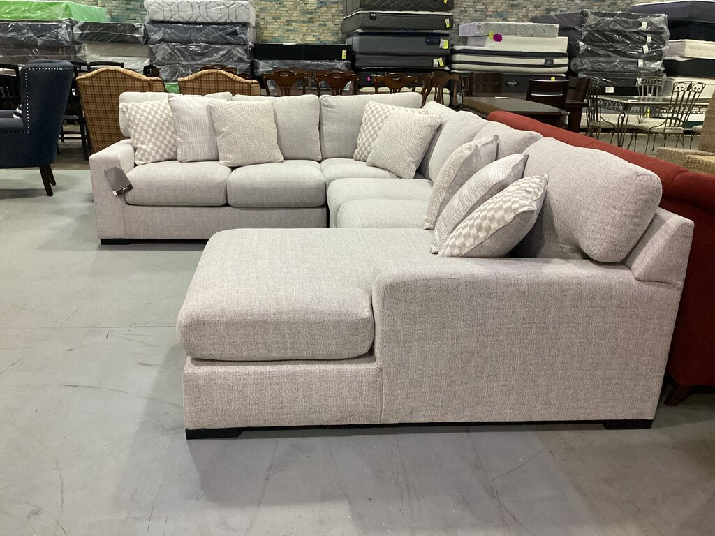 80881 - Ashley Larce Stone 4pc Sectional 129x102x38