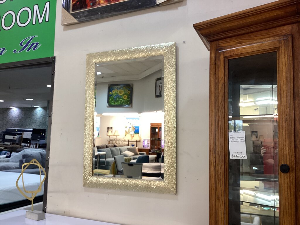 80863 Gold Frame Wall Mirror 30x44