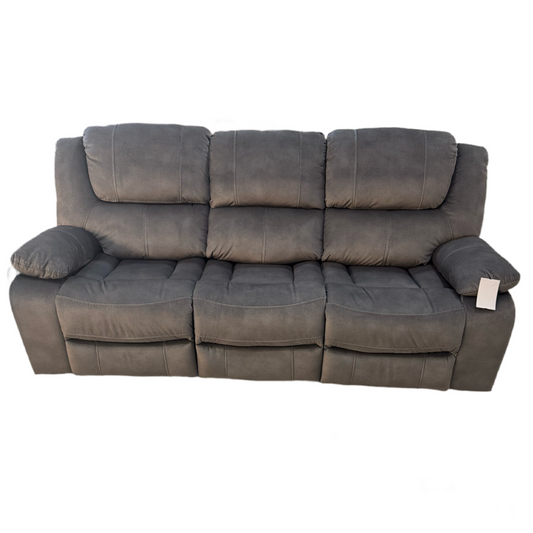 80875 - Heritage Leather Rainier Manual Reclining Sofa 89x38x41