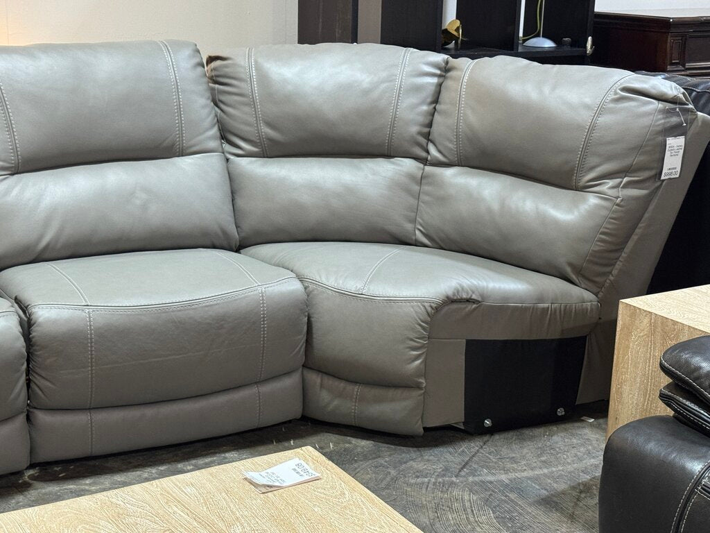 80934 - Ashley Dunleith Leather 7pc Power Sectional