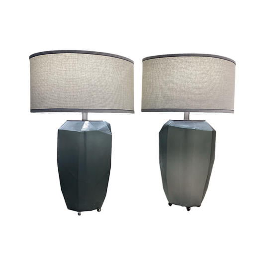 80916 (8524-19) Uttermost Pair Of Glass 31" Table Lamps
