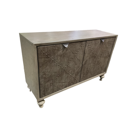 80935 (8524-27) A.R.T Crocodile Embossed Console Cabinet 54x34x18