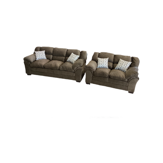 Crush Chocolate NEW Sofa & Loveseat 65/88X38X38