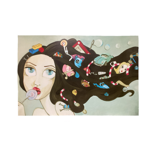 80919 (8524-22) Classy Art Childhood Memories Wall Art 60x2x40