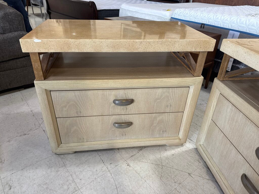 80948 - Henredon Enchantment Pair of Nightstands 34x19x28