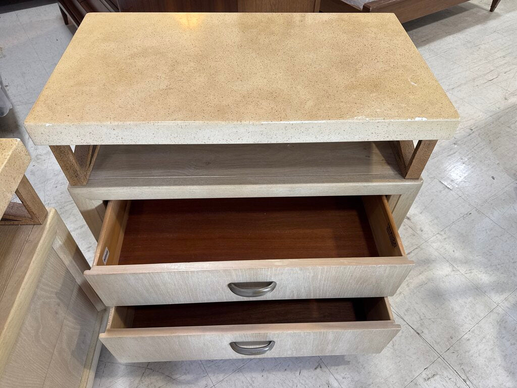 80948 - Henredon Enchantment Pair of Nightstands 34x19x28