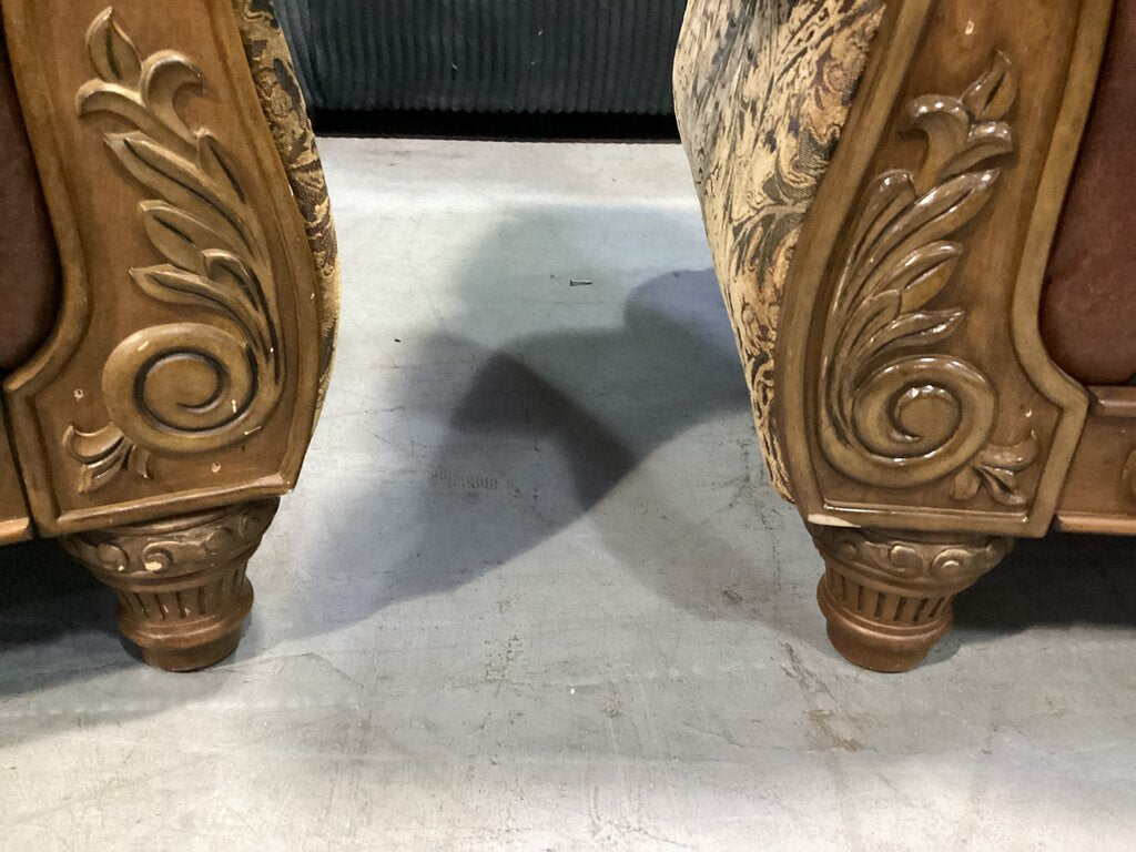 80869 Ashley Sofa and Loveseat 94-67x41x36