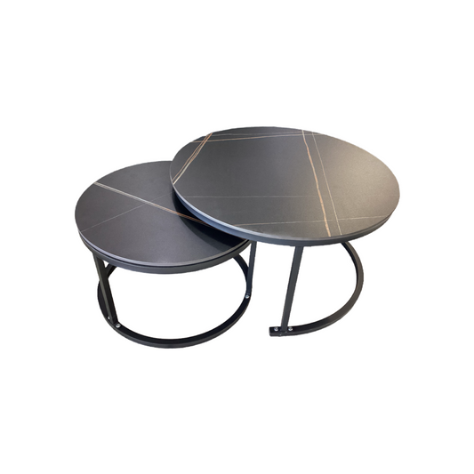 80965 (8530-1) Round 2pc Nesting Coffee Table (32x18)(24x16)