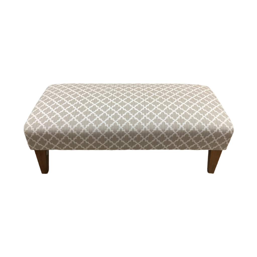 85020 Geometric Pattern Ottoman/Bench 50x24x16