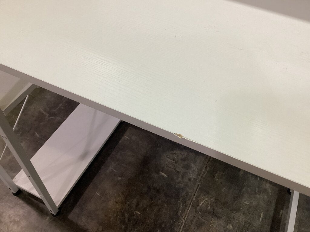 80986 White Computer Desk 40x20x30-34