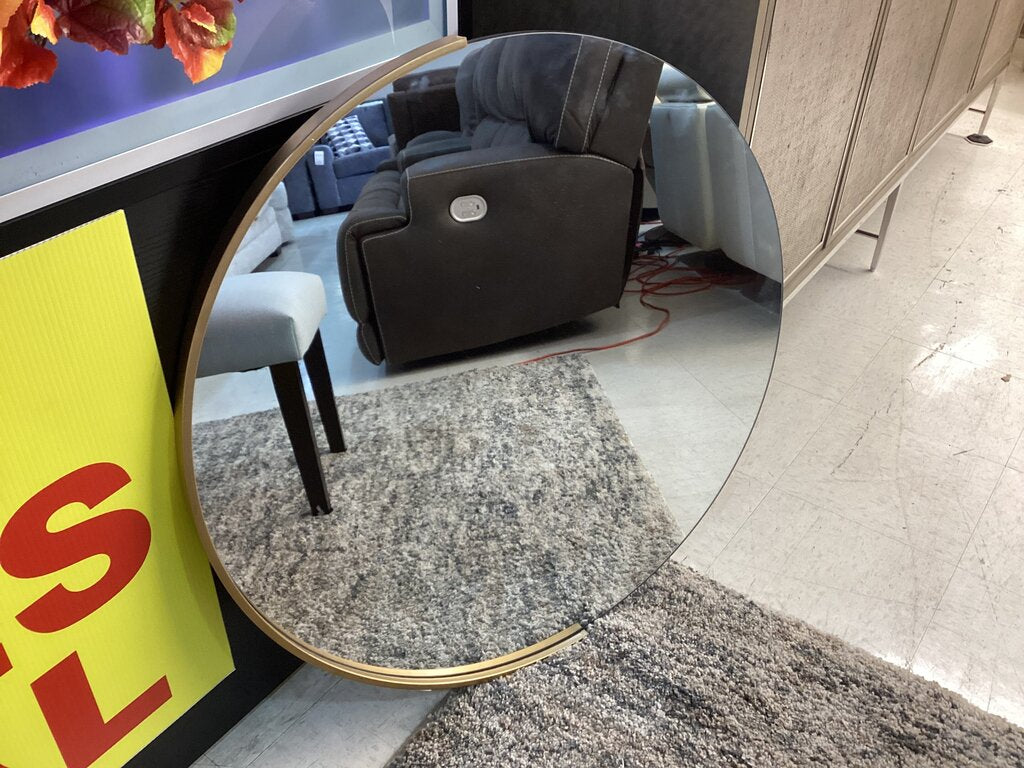 85009 (8531-14) Modern Round Wall Mirror 32x1x32