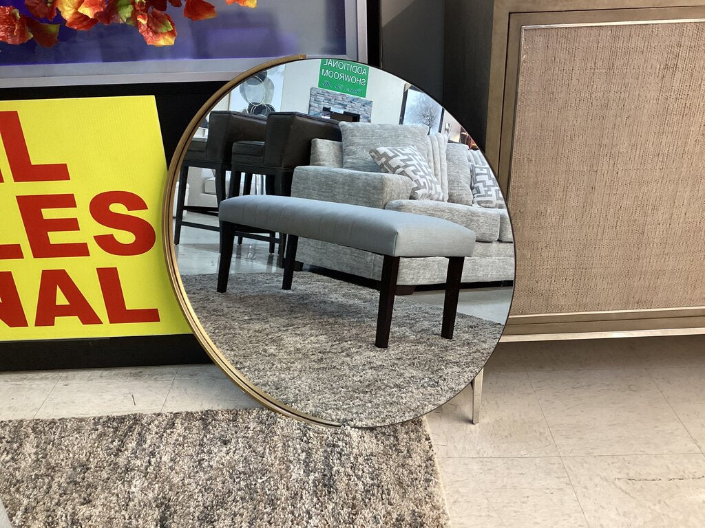 85009 (8531-14) Modern Round Wall Mirror 32x1x32
