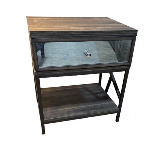 80979 - Adrianna Mirrored Front Nightstand 21x16x24