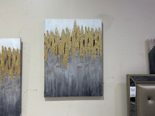 85034 - Abstract Gold Canvas Art 30x2x40