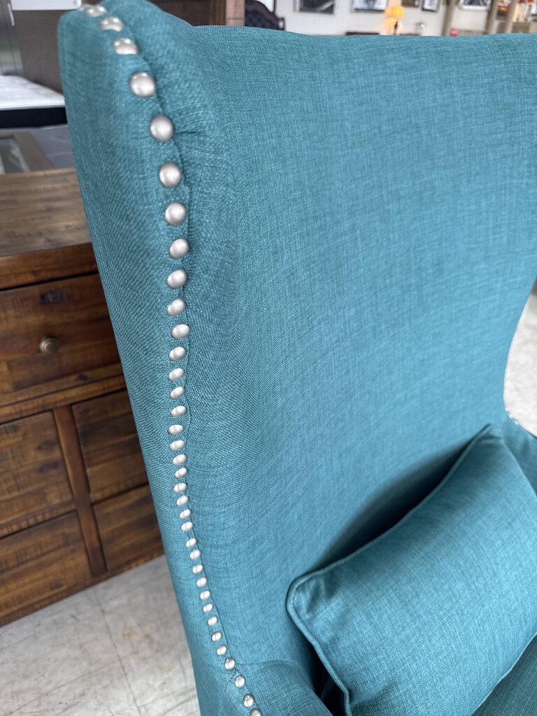 85049 - Teal Green Accent Chair 31x3x47