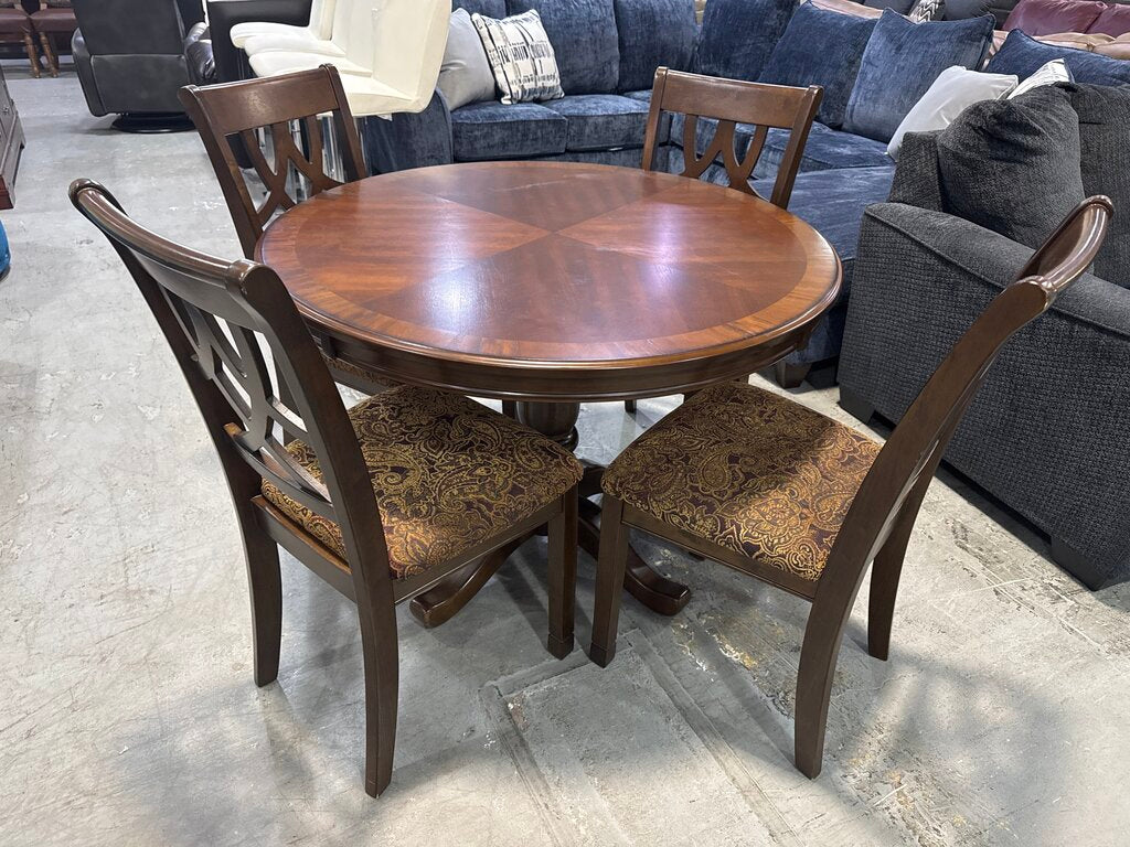 85046 - Ashley Leahlyn 5pc Round Dining Set 42x42x30