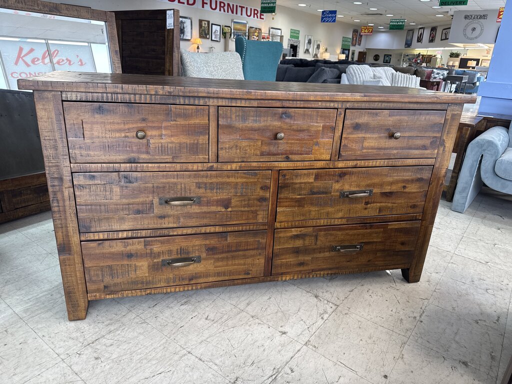 85044 - Sonoma Creek Rustic Dresser w/Mirror 66x19x36/71