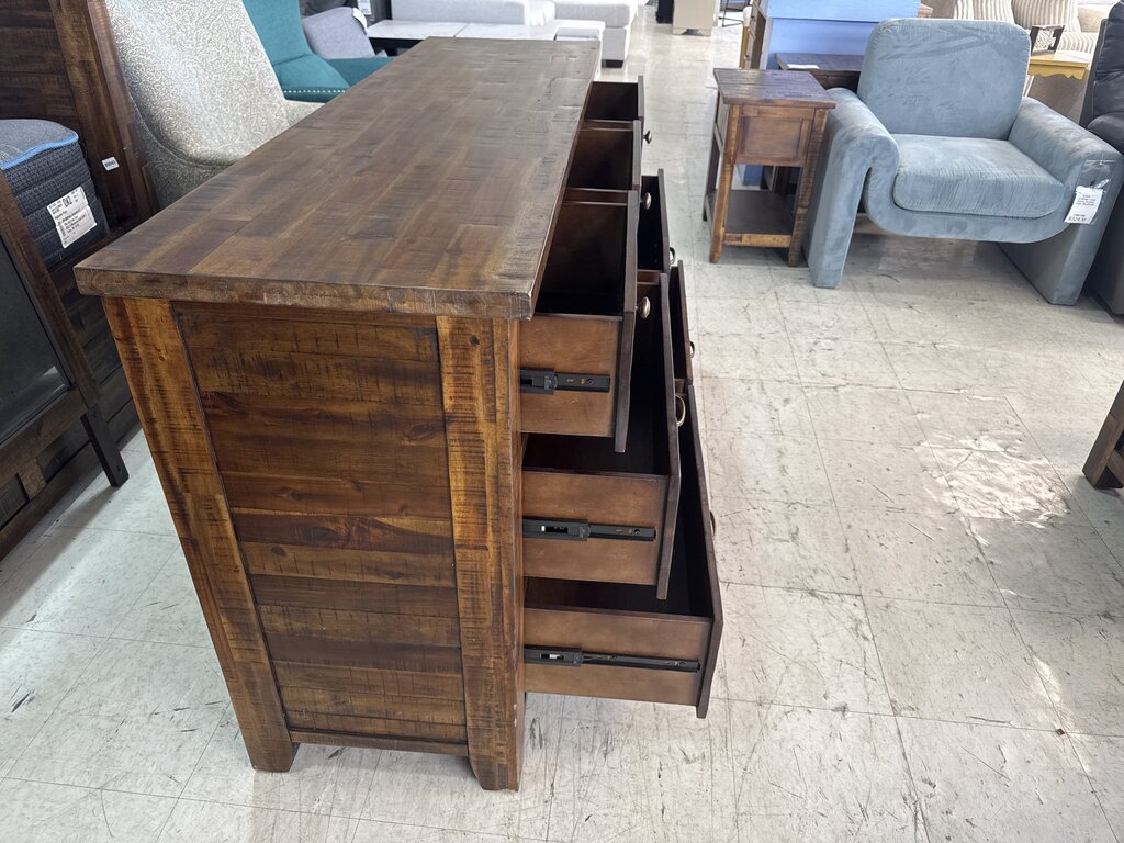 85044 - Sonoma Creek Rustic Dresser w/Mirror 66x19x36/71