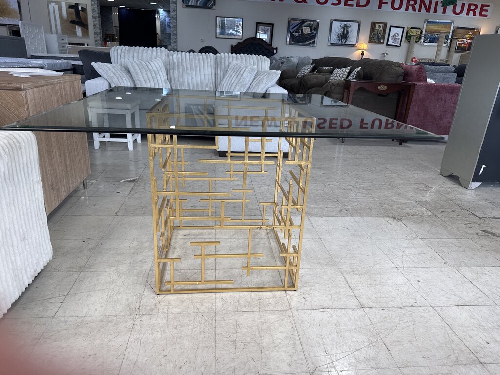 80859 - Square Glass Top Dining Table 48x48x30