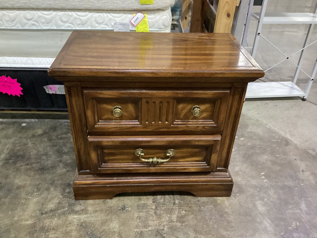 85057 Wooden Vintage Nightstand 28x16x24