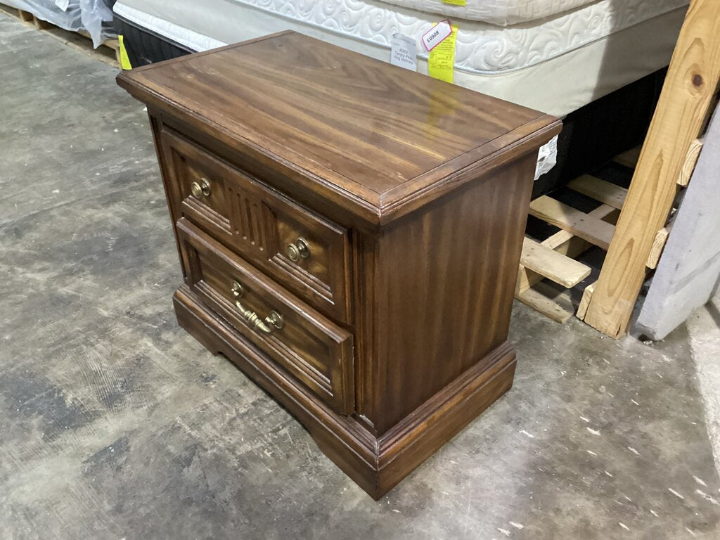 85057 Wooden Vintage Nightstand 28x16x24