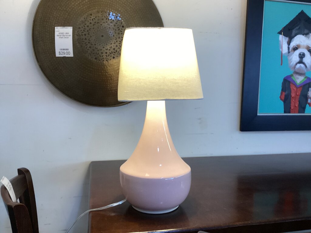 85039 (8532-6) Pink 20in Table Lamp