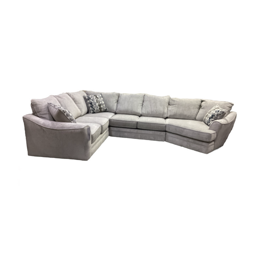 Tide Cloud NEW Sectional w/Cuddler 129x98x42 (4810/15/22-6365)