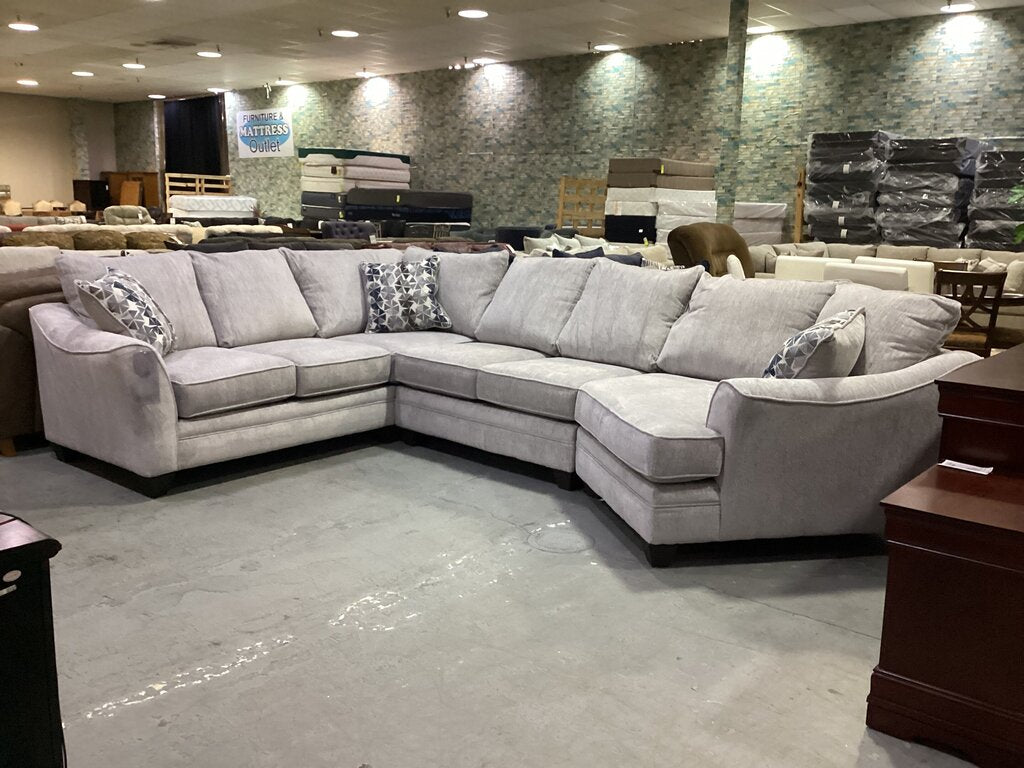 Tide Cloud NEW Sectional w/Cuddler 129x98x42 (4810/15/22-6365)