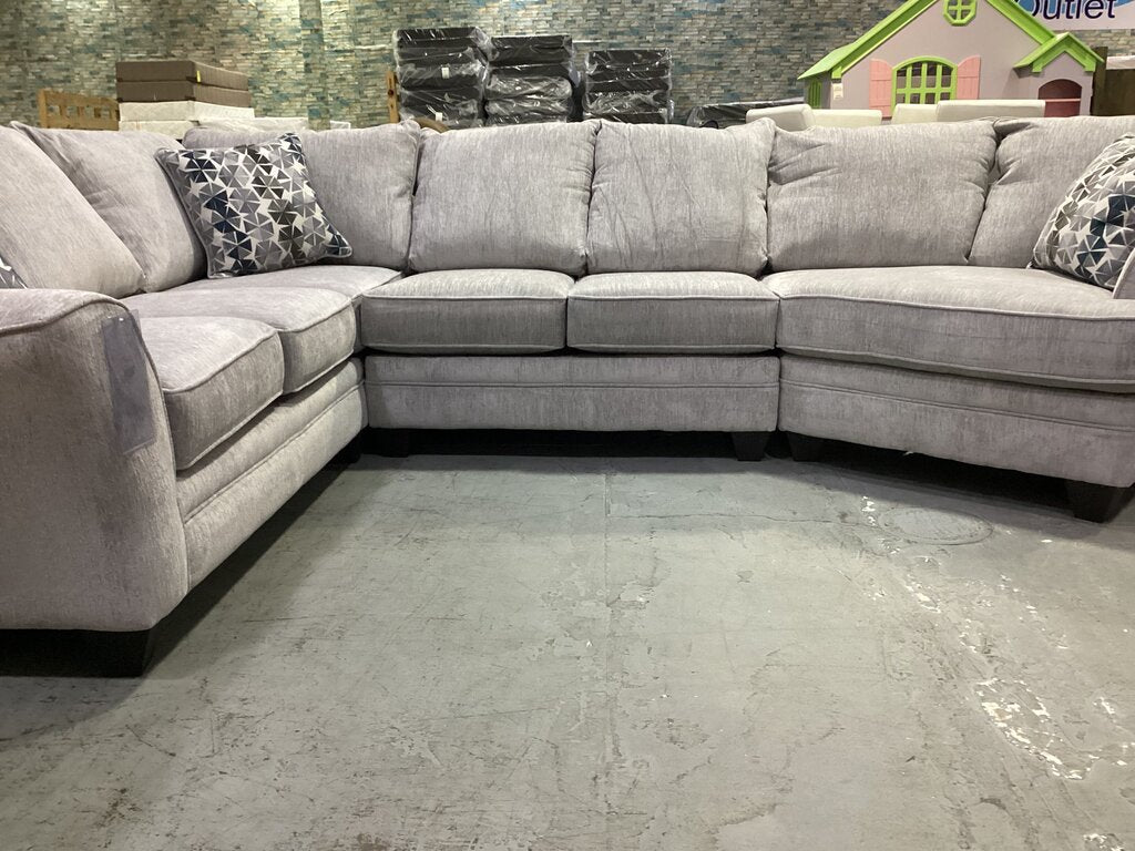 Tide Cloud NEW Sectional w/Cuddler 129x98x42 (4810/15/22-6365)