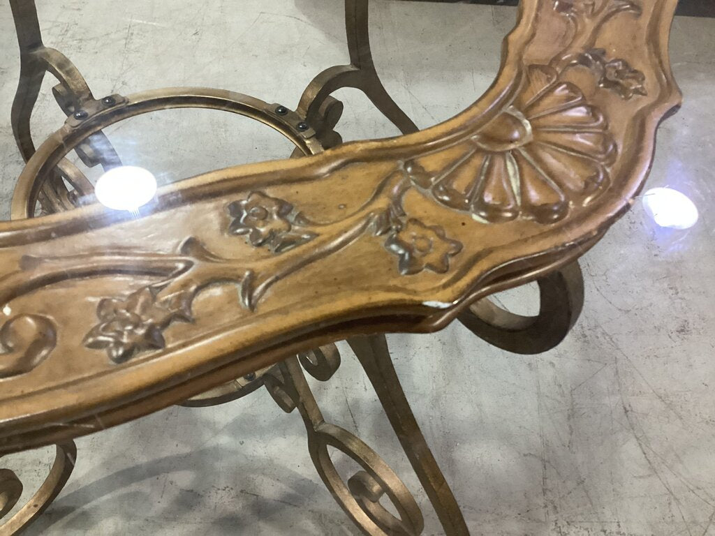 85109 - Round Glass Top Dining Table 48x30