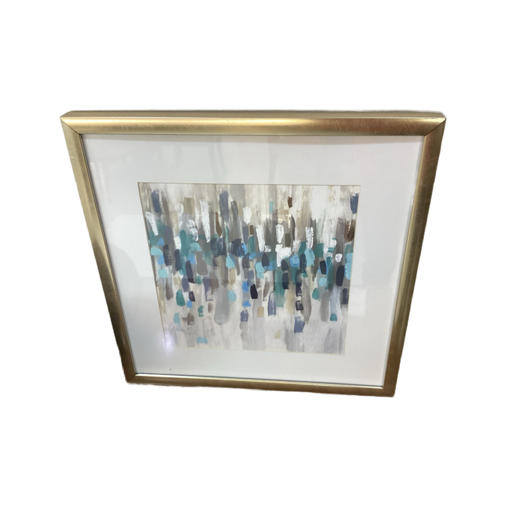 85106 - Staccato Blue Framed Art 18x1x18