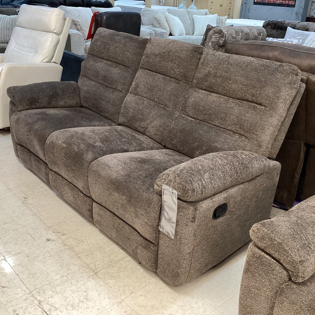 85134 - Brown Manual Reclining Sofa 72x29x40