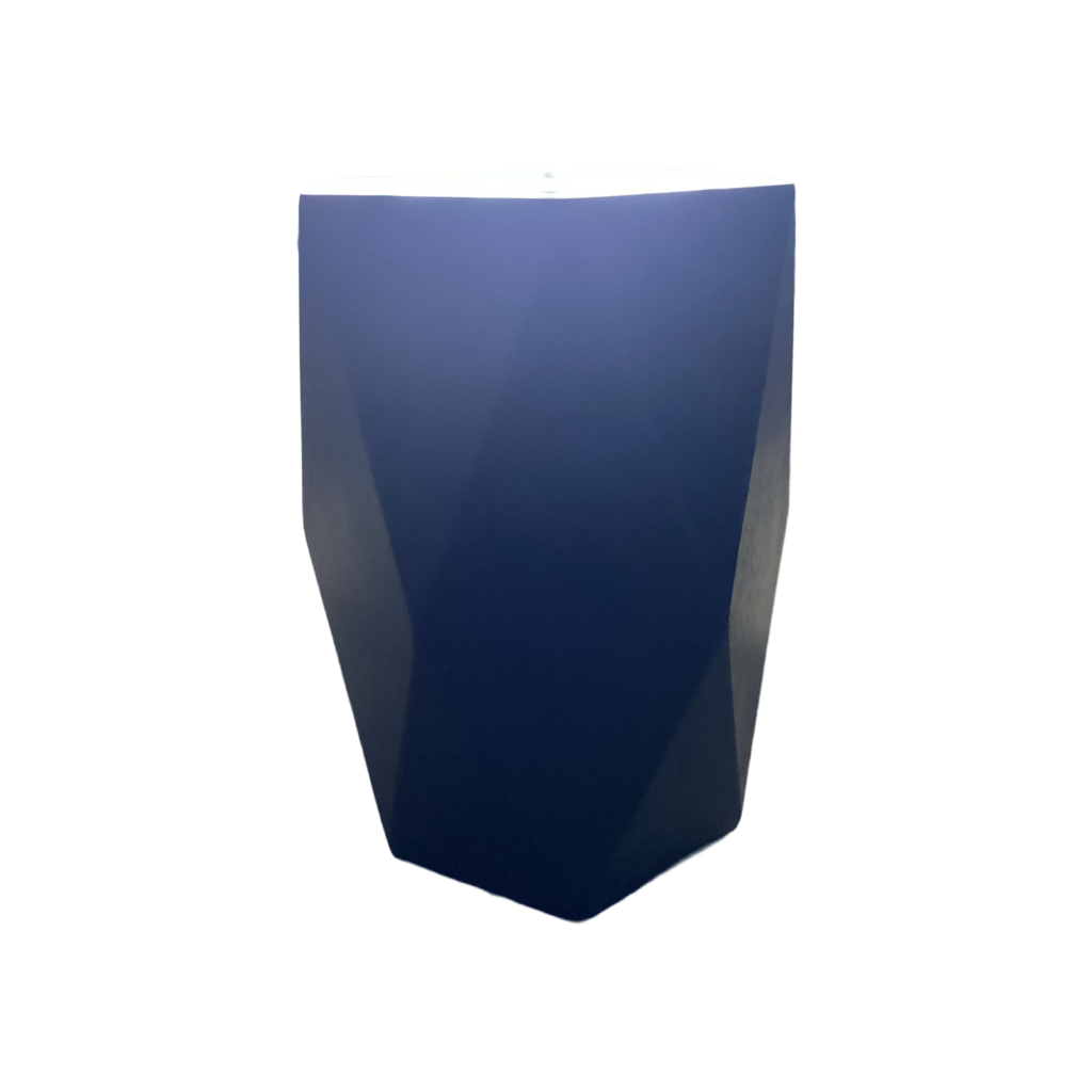 85159 - Black Geometric Side Table 14x14x21