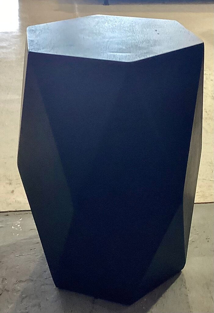 85159 - Black Geometric Side Table 14x14x21