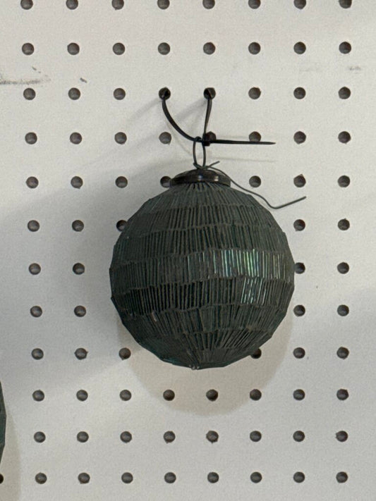 85226 - 4" Beaded Glass Ornament (Set of 9)