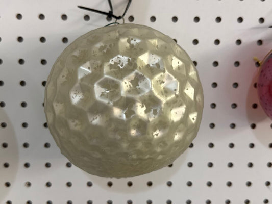 85223 - 6in Dimpled Glass Ornament (set of 5)