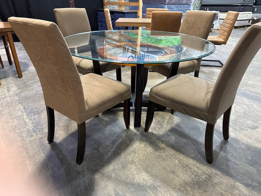 85148 - 5pc Glass Top Dining Set 54x30