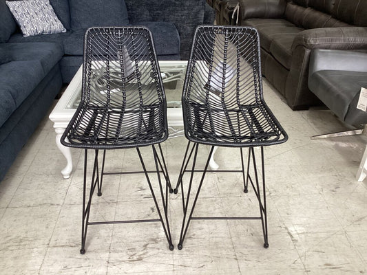 85175 Pair of Agentree Bar Chairs 17x16x38