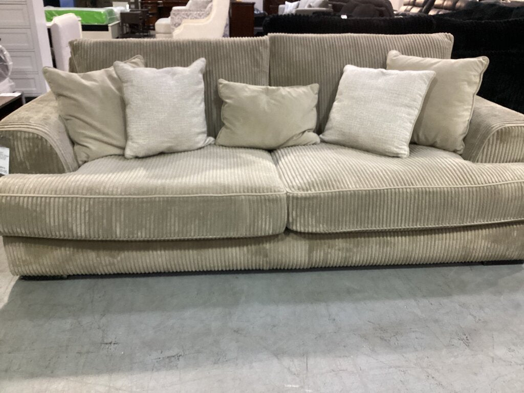 85205 - Sofamaster Beige Fabric Sofa 102x48x38