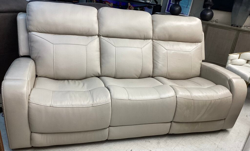 85251 - Stevenson Gravity Power Leather Sofa 82x36x42