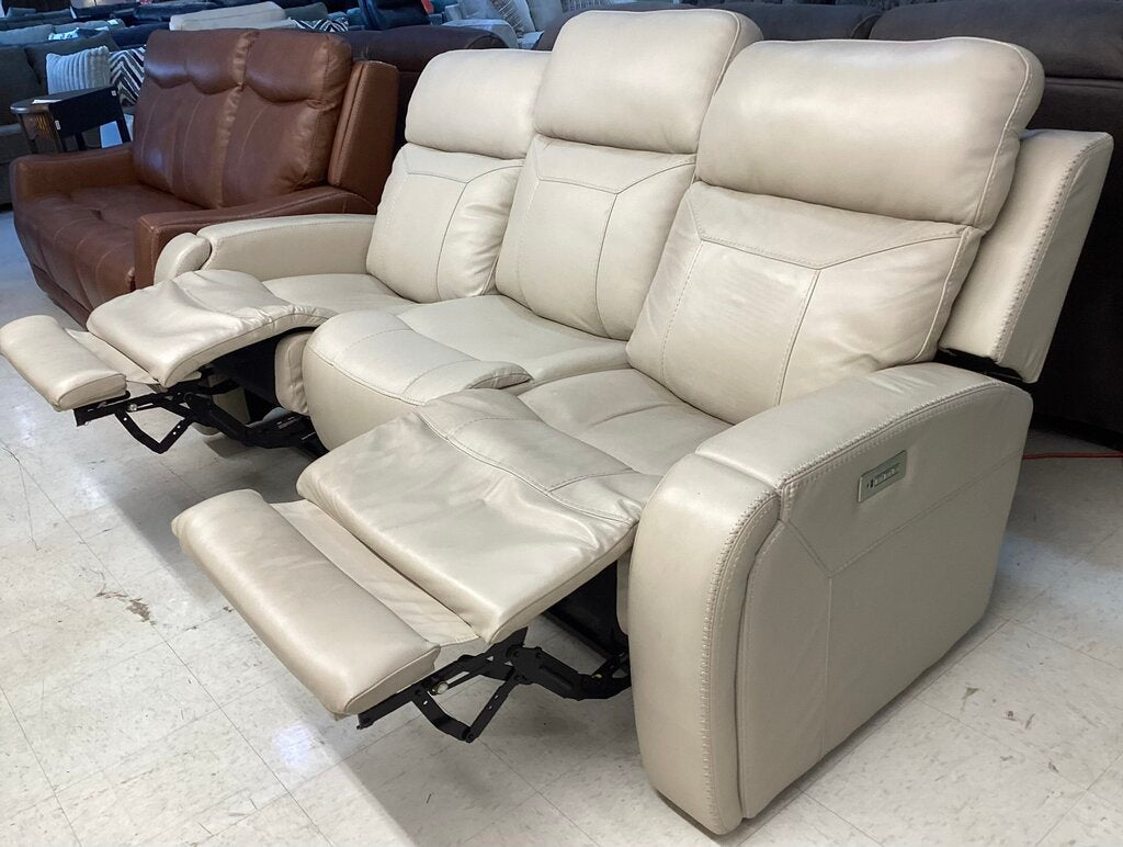 85251 - Stevenson Gravity Power Leather Sofa 82x36x42