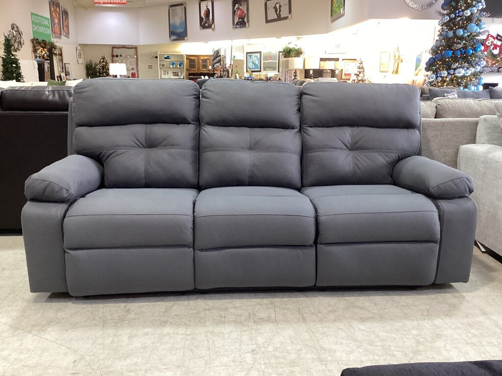 Porschia Gray NEW Reclining Sofa 90x39x42
