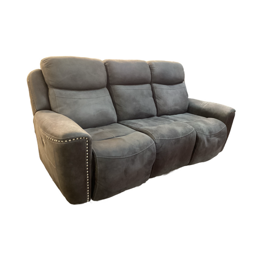 85204 - Gray Power Reclining Sofa 89x34x42