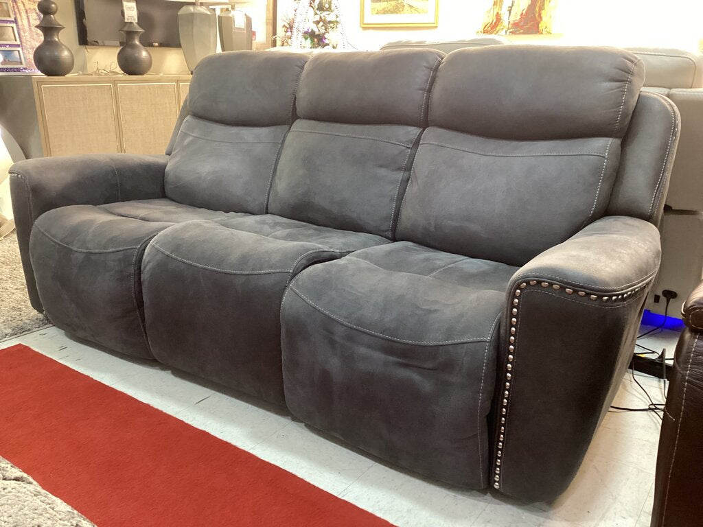 85204 - Gray Power Reclining Sofa 89x34x42