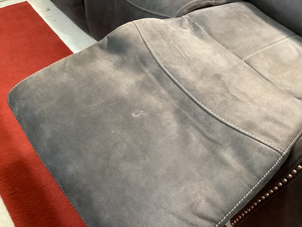 85204 - Gray Power Reclining Sofa 89x34x42